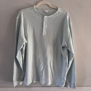 Outdoor Voices Henley Long Sleeve Men's Organic Cotton Shirt